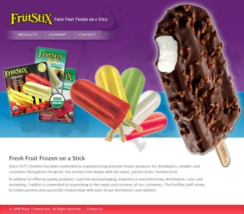 Frut Stix website project