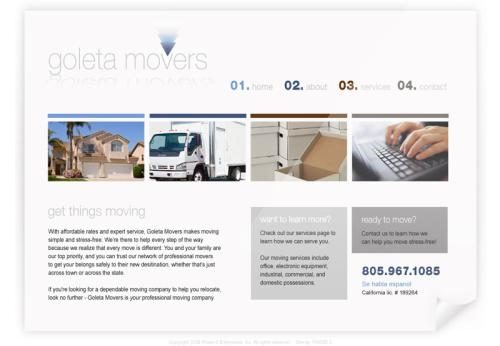 Goleta Movers website project