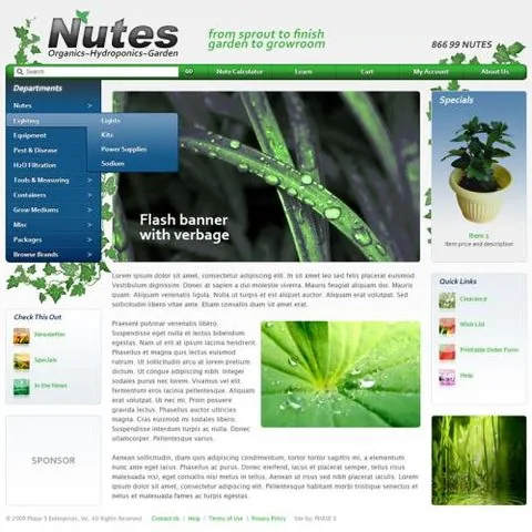 Nutes website project