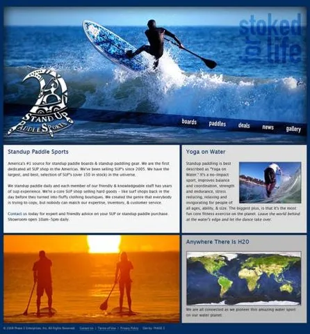 SUP Sports website project