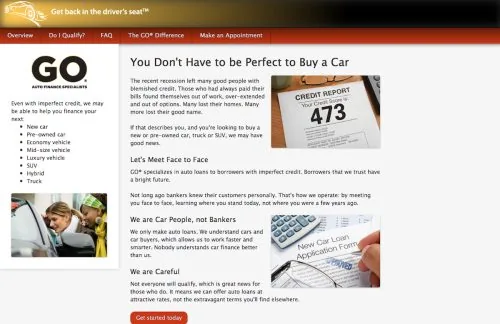 Gofinance website project
