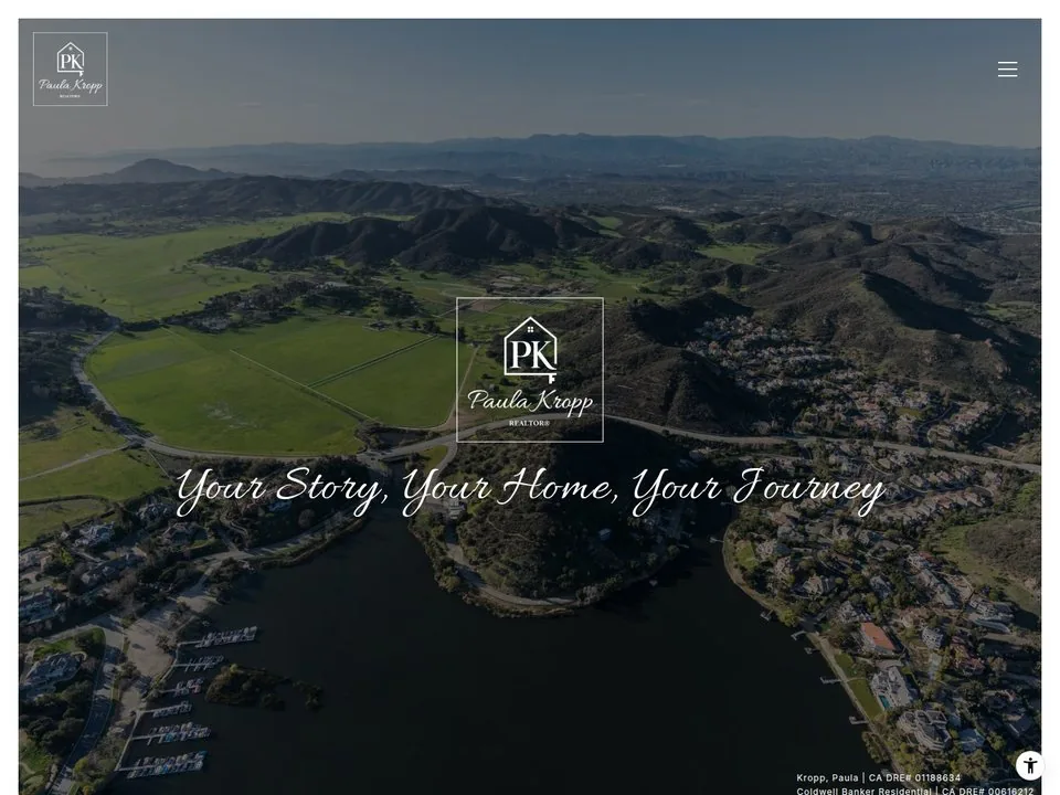 Paula Kropp Homes website homepage screenshot