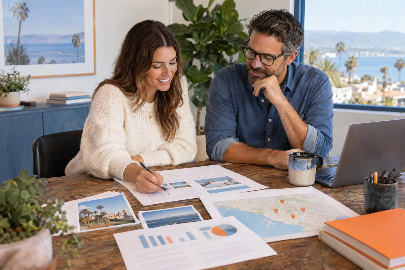 Small business owners in a collaborative strategy session